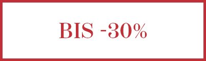 BIS -30% Angebot auf einem weißen Hintergrund mit rotem Rahmen.