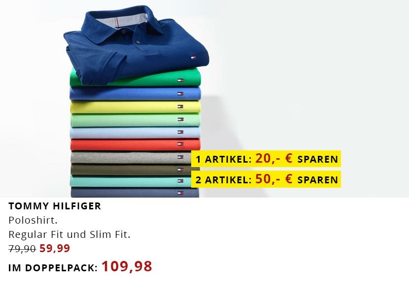 Tommy Hilfiger Poloshirts im Doppelpack