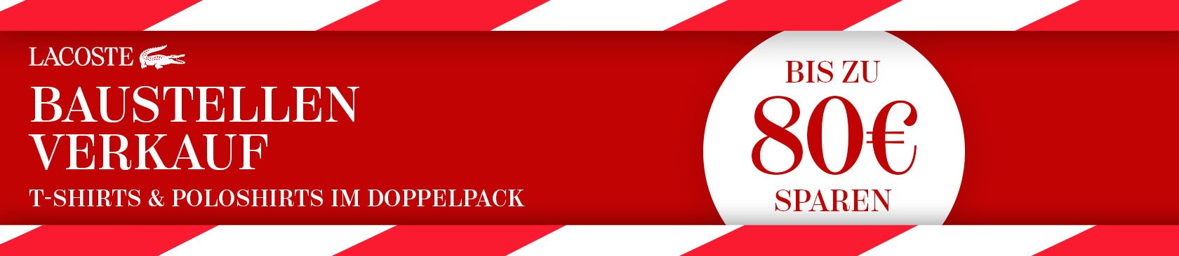 Lacoste T-Shirts und Poloshirts im Doppelpack - Bis zu 80 € sparen