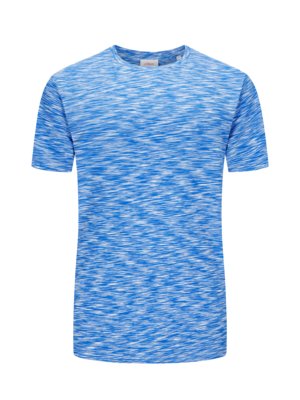 Cotton T-shirt with flame pattern