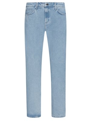 Five-pocket straight jeans in a bleached look