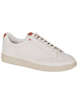 Sneakers in smooth leather with coloured details