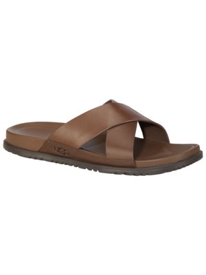 Leather mules Wainscott with footbed