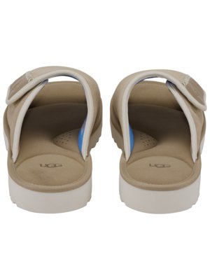 Goldencoast Slide sandals in suede with microfibre insole
