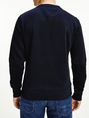 Sweatshirt with round neck and logo