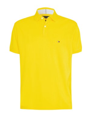 Unifarbenes Poloshirt in Piqué-Qualität