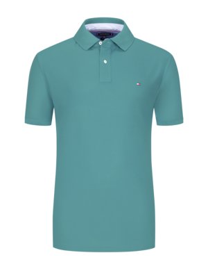 Single-colour polo shirt in pique fabric