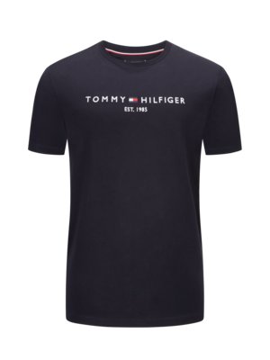 T-shirt-with-embroidered-logo