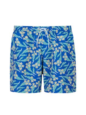 Swimming trunks with an all-over print 
