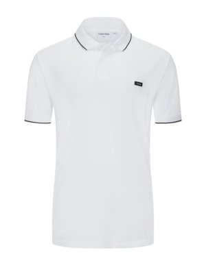 Cotton polo shirt with stretch