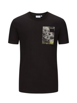 T-Shirt-aus-Baumwolle-mit-Print-