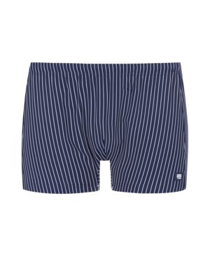 Swimming trunks with striped pattern
