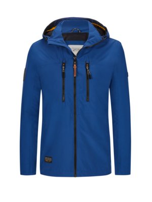 Functional jacket with removable hood, 3,000 mm hydrostatic head 