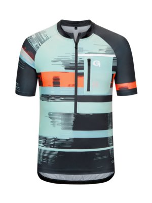 Cycling shirt with 3/4 zip at the collar 