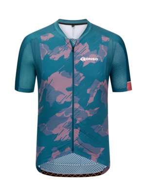 Cycling shirt with full-length zip