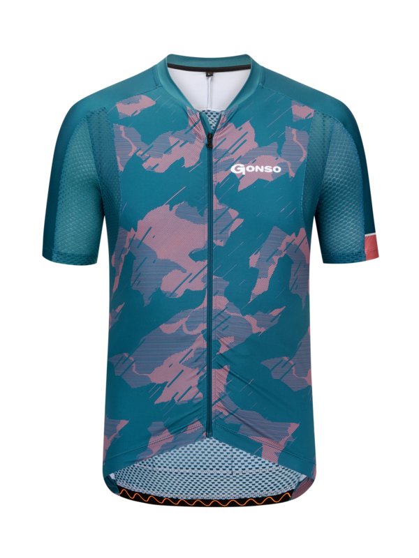 Levně Gonso, Cyklistické tričko s průběžným zipem Modrá