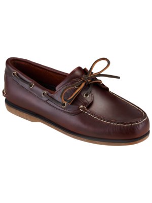 Boat shoes in smooth leather