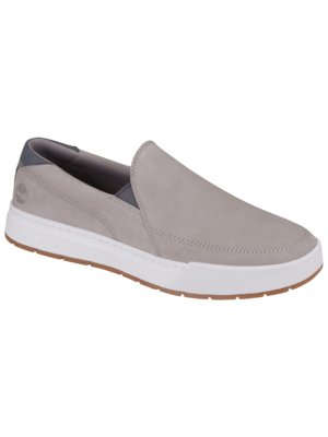 Slippers in nubuck leather with sneaker soles 