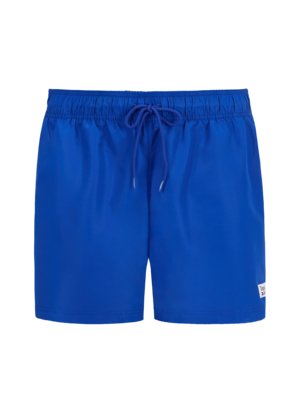 Swimming trunks with logo emblem