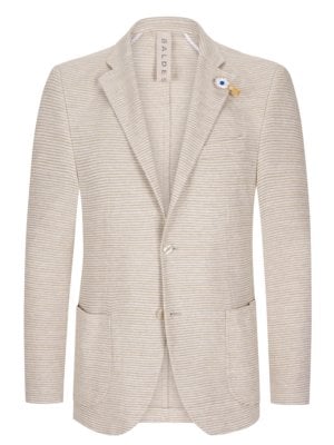 Sport coat in knit look made from cotton blend 