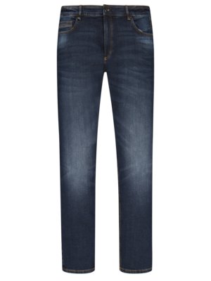 Five-pocket jeans in a washed look, two-way stretch