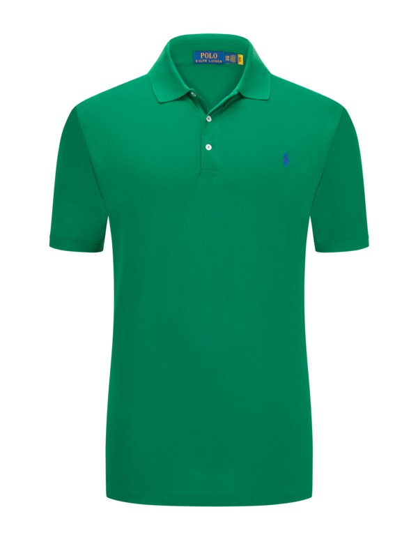 Levně Polo Ralph Lauren, Polo tričko z piké materiálu s výšivkou hráče pola Zelená