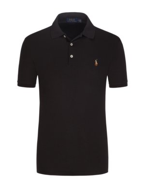 Polo-shirt-in-jersey-fabric-with-rider-logo-