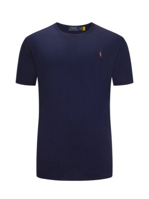 T-shirt in jersey fabric with polo player embroidery
