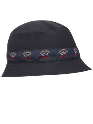 Bucket-Hat-mit-Logo-Streifen-