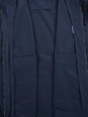 Casual jacket with hood in lightweight fabric