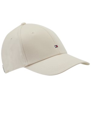 Cotton cap with embroidered logo