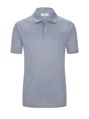 Poloshirt-aus-merzerisierter-Baumwolle-mit-Fineliner-Streifen