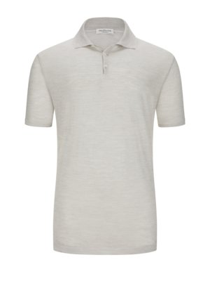 Polo shirt wit linen