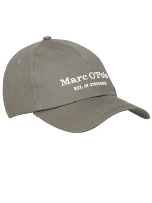 Cotton cap with embroidered logo