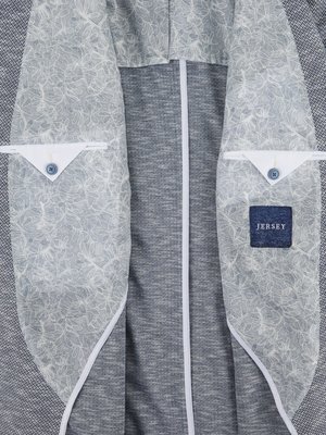 Jersey blazer in a herringbone design