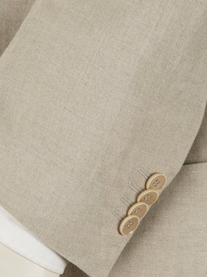 Blazer in jersey fabric with partial lining and fine texture  