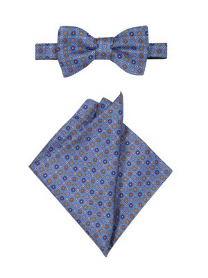 Set with bow tie and pocket kerchief