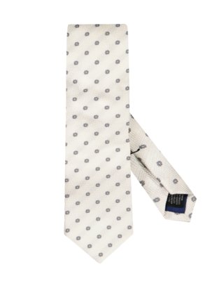 Krawat z mieszanki jedwabiu i bawełny