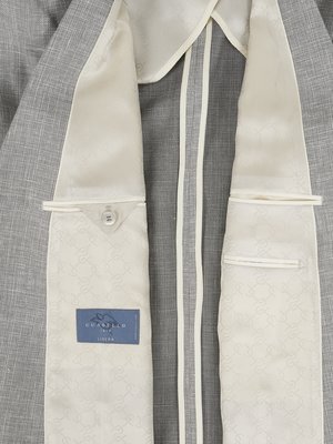 Blazer in a wool and linen blend