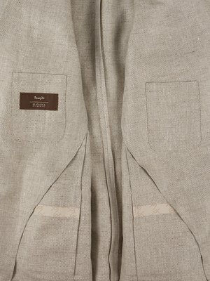 Blazer in a linen blend with partial lining  