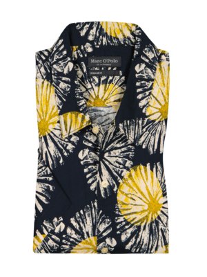 Short-sleeved-shirt-in-cotton-with-all-over-print-