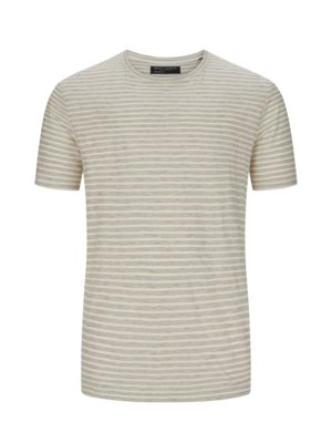 T-Shirt-in-Jersey-Qualität-mit-Ringelmuster-