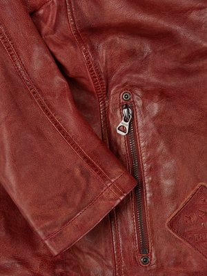 Leather jacket in a biker style