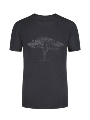 T-Shirt mit Frontprint, extralang