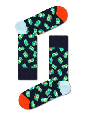 Socks with motif