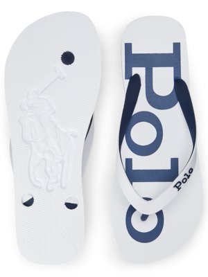 Flip flops with polo rider profile