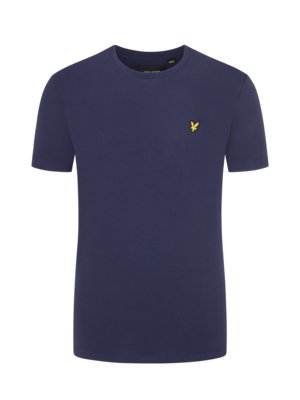 T-shirt with small logo patch