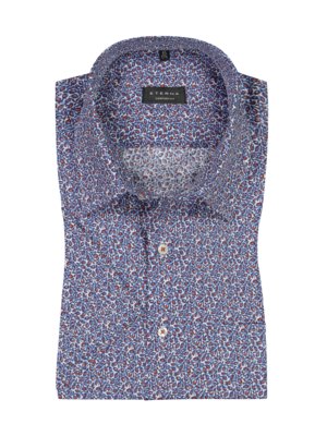 Smooth, lightweight short-sleeved shirt with floral print