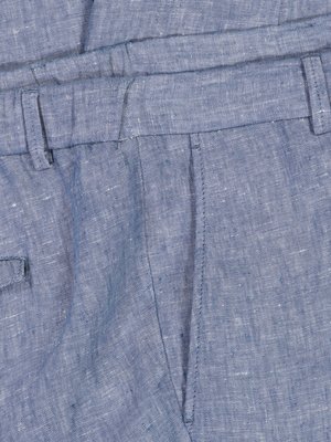 Lehké chino kalhoty ze lnu se stahovací šňůrkou 