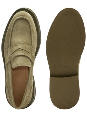 Loafers Bond Blox Suede made of suede with platform sole